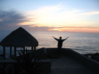 Hut Sunset